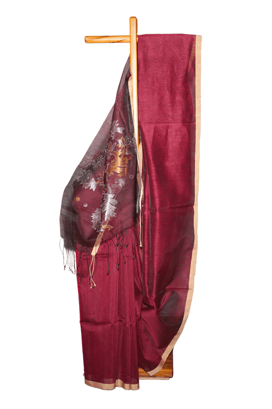 Jute Muslin Silk Saree