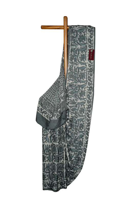 Modal Silk Ajrakh Saree