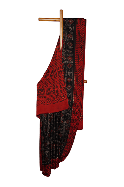 Modal Silk Ajrakh Saree
