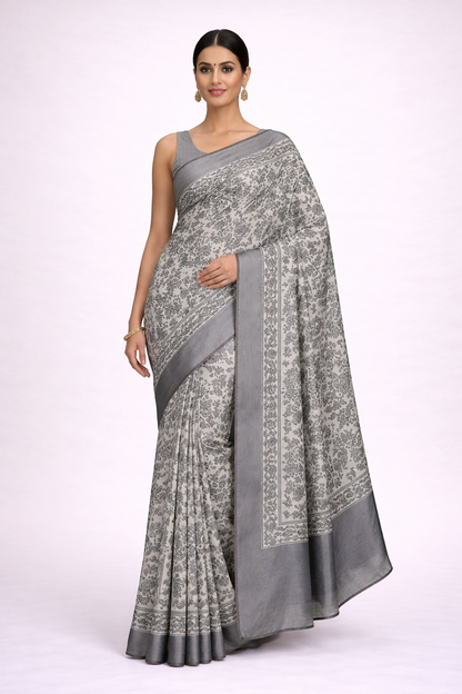 Modal Silk Ajrakh Saree