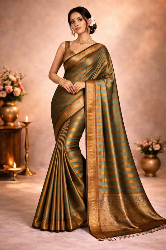 Pure Chanderi Silk Saree