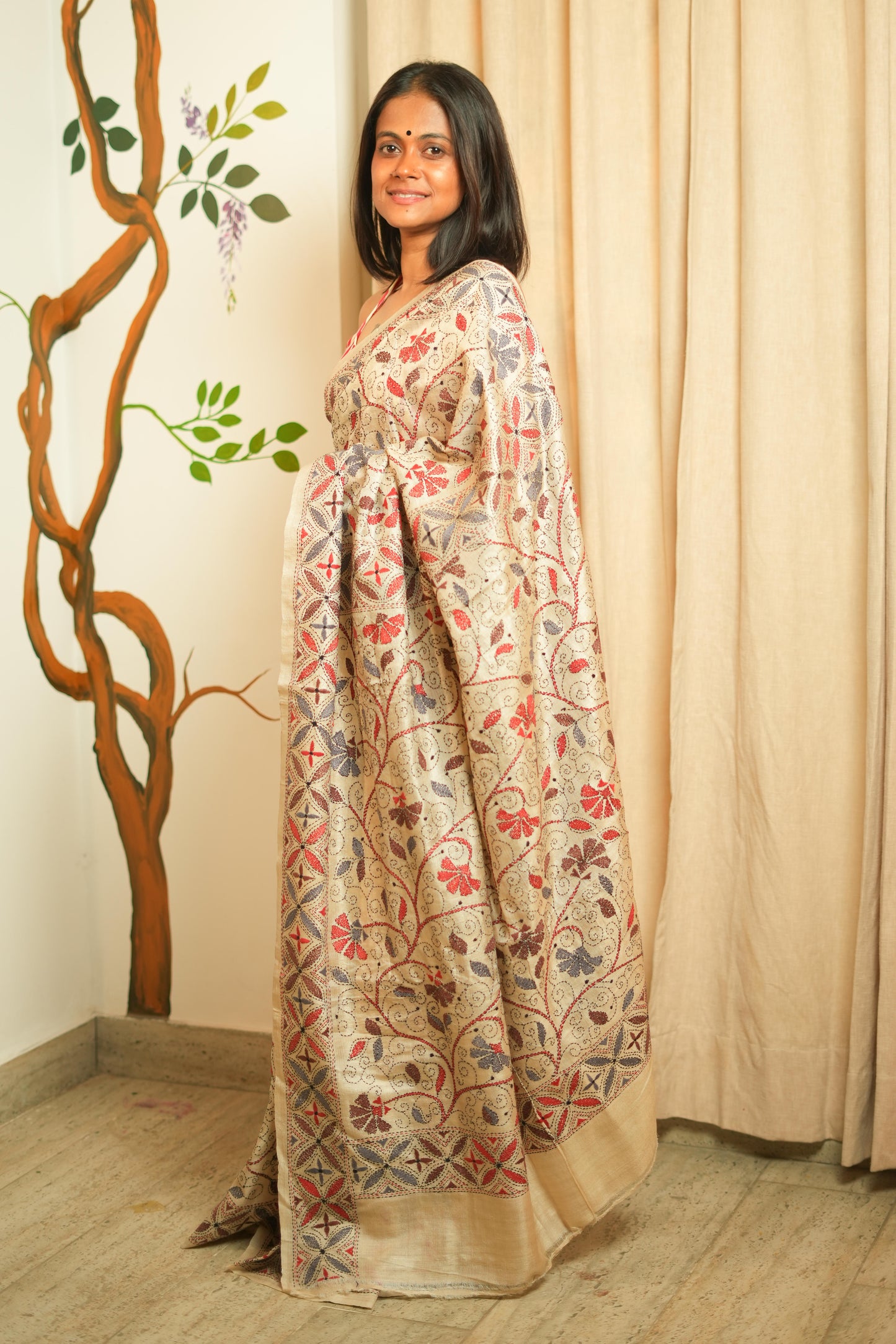Pure Tussar Silk Saree