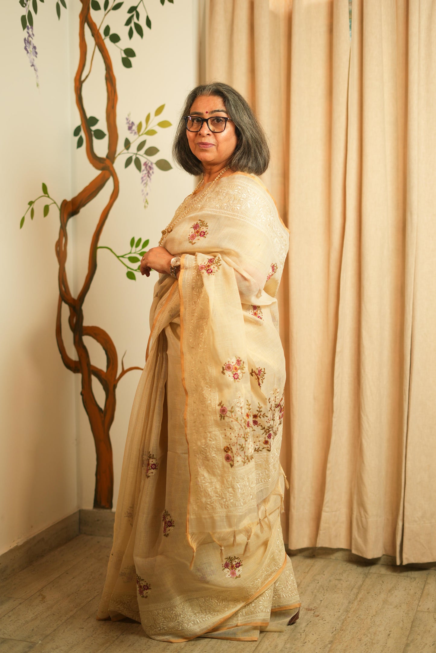 Jute Linen Saree
